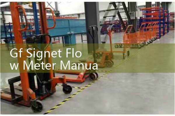 Gf Signet Flow Meter Manual Hub: Quick Access to Technical Specifications and Sensor Wire Guides